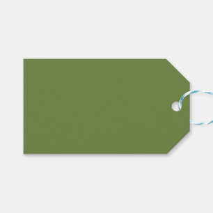 Solid color plain thyme sage green gift tags