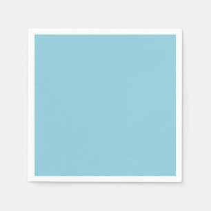 Solid color plain Winter light Blue Napkin