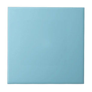 Solid color plain Winter light Blue Tile
