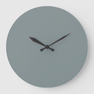 Solid Color Wall Clock - Metal Gray