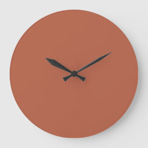 Solid Color Wall Clock - Terracotta Bronze