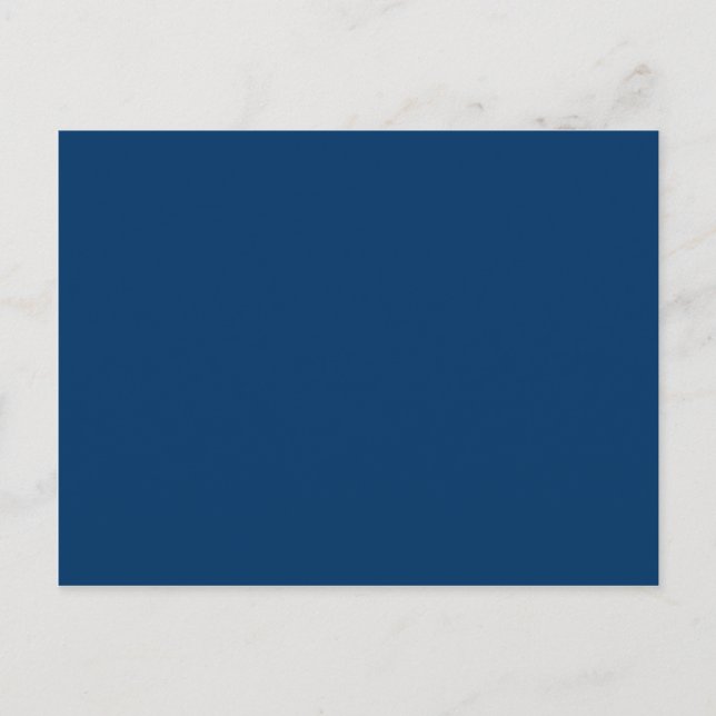 Solid Colour 003366 Dark Blue Background Template Postcard (Front)