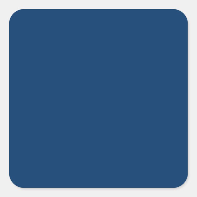 Solid Colour 003366 Dark Blue Background Template Square Sticker (Front)