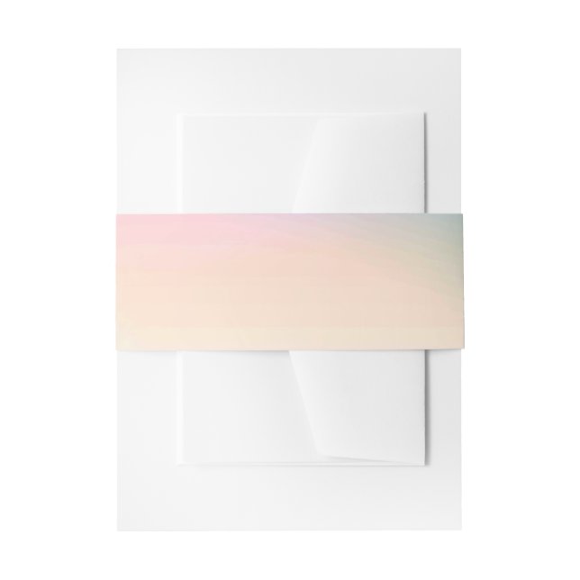 Solid Colour American Invitation Belly Band (Front Example)