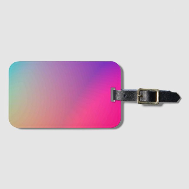 Solid Colour American Luggage Tag (Front Horizontal)