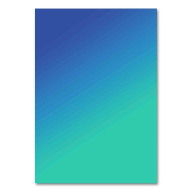 Solid Colour American Table Number Card  (Front)