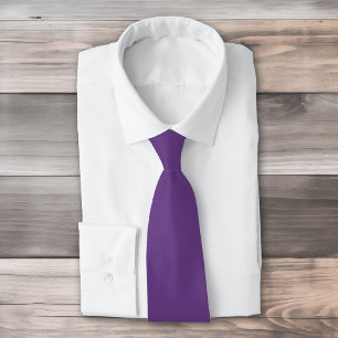 Solid colour Amethyst purple Tie