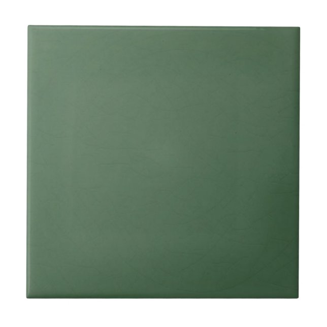 Solid Colour Antique Style Green Ceramic Tile #5 (Front)