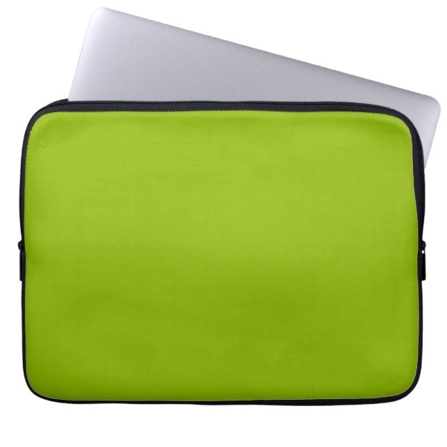 Solid Colour: Apple Green Laptop Sleeve (Front)