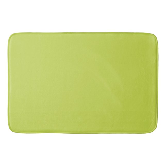 Solid colour avocado light green bath mat (Front)