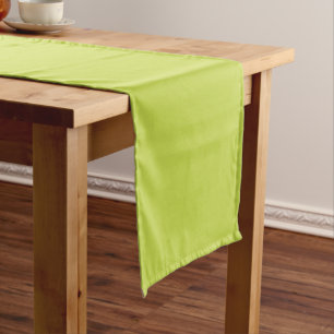 Solid colour avocado light green short table runner