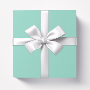 Solid colour Beach Glass plain aqua green mint  Wrapping Paper