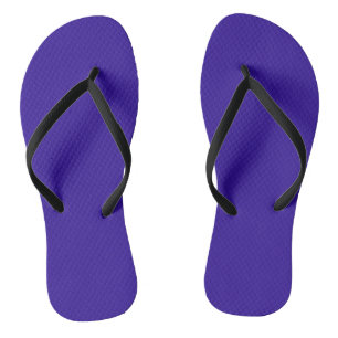 Solid colour blue gem royal purple jandals