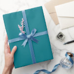 Solid Colour Blue Teal Wrapping Paper<br><div class="desc">Solid colour Biscay Bay wrapping paper to match your chosen wedding colour palette. You can customise the background colour on this blank design. You can also add text if you'd like.</div>