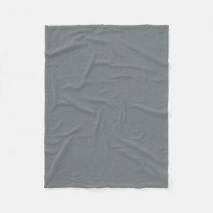 Solid Colour: Charcoal Grey Fleece Blanket
