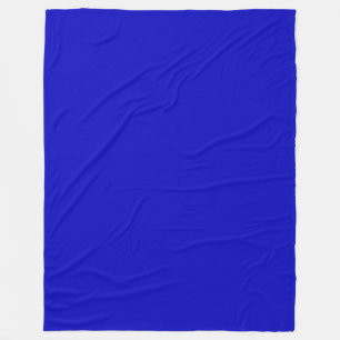 Solid Colour Cobalt Blue Blank Fleece Blanket