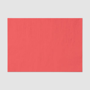 Solid Colour: Coral Red Tissue Paper