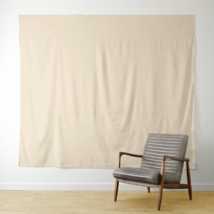 Solid colour cream light beige tapestry