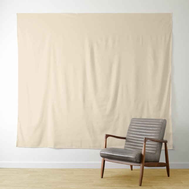 Solid colour cream light beige tapestry (In Situ (Horizontal))