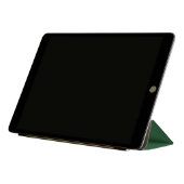 Solid colour dark green iPad pro cover (Folded)