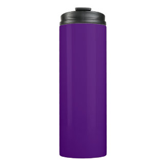Solid colour dark rich purple thermal tumbler
