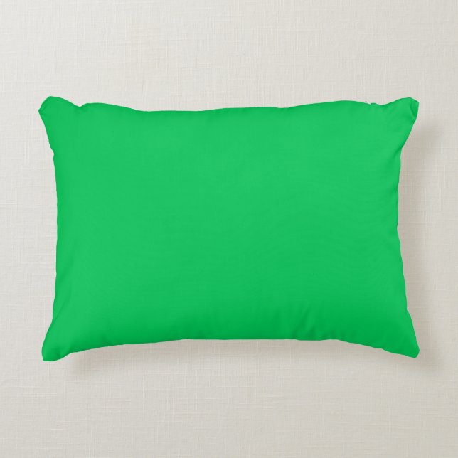 Solid Colour: Emerald Green Decorative Cushion (Front)