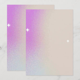 Solid Colour Flat Invitations Announcements Card