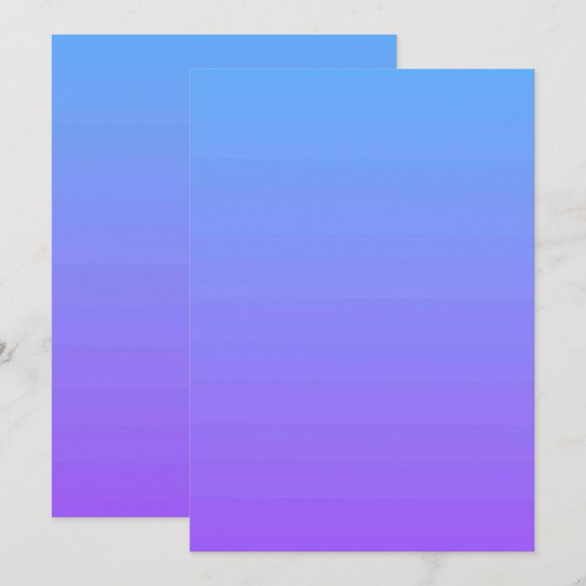 Solid Colour Flat Invitations Announcements Card (Front/Back)