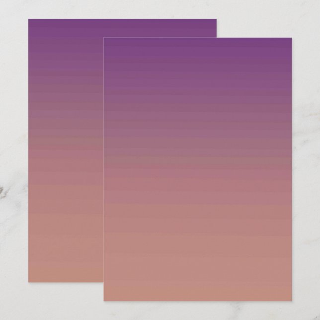 Solid Colour Flat Invitations Announcements Card (Front/Back)