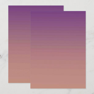 Solid Colour Flat Invitations Announcements Card