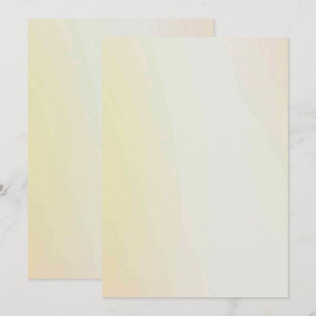 Solid Colour Flat Invitations Announcements Card (Front/Back)