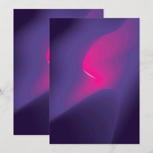 Solid Colour Flat Invitations Announcements Card