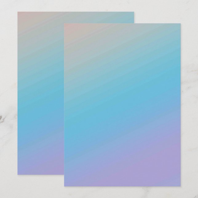 Solid Colour Flat Invitations Announcements Card (Front/Back)