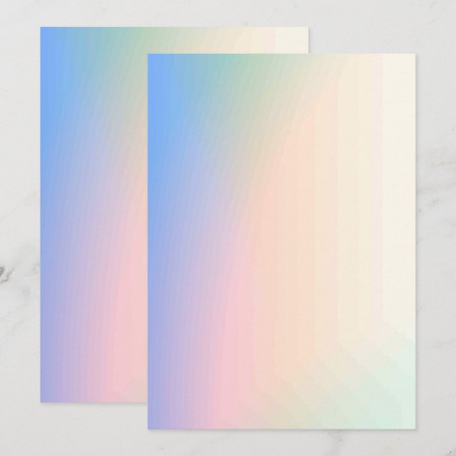 Solid Colour Flat Invitations Announcements Card (Front/Back)