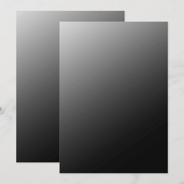 Solid Colour Flat Invitations Announcements Card (Front/Back)