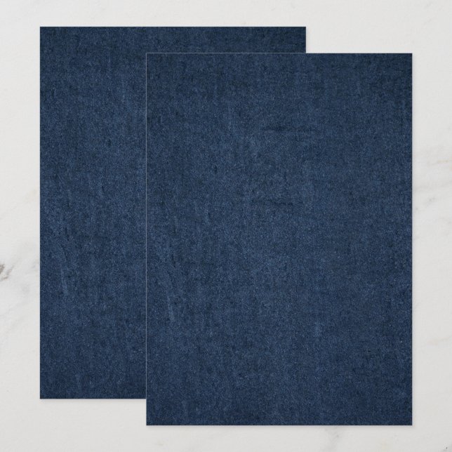 Solid Colour Flat Invitations Announcements Card (Front/Back)