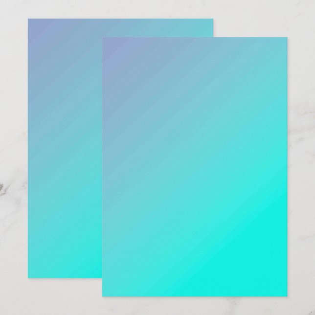 Solid Colour Flat Invitations Announcements Card (Front/Back)