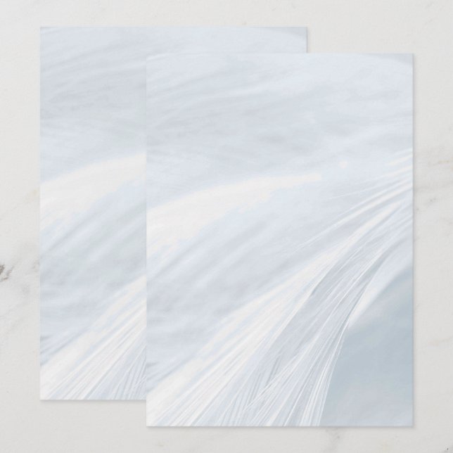 Solid Colour Flat Invitations Announcements Card (Front/Back)