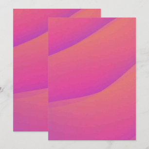 Solid Colour Flat Invitations Announcements Card