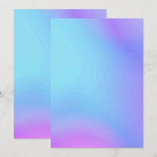 Solid Colour Flat Invitations Announcements Card