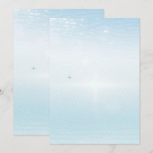 Solid Colour Flat Invitations Announcements Card