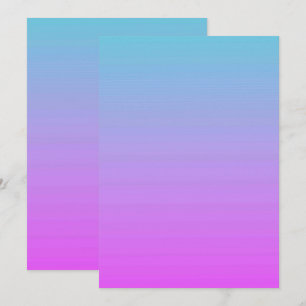 Solid Colour Flat Invitations Announcements Card