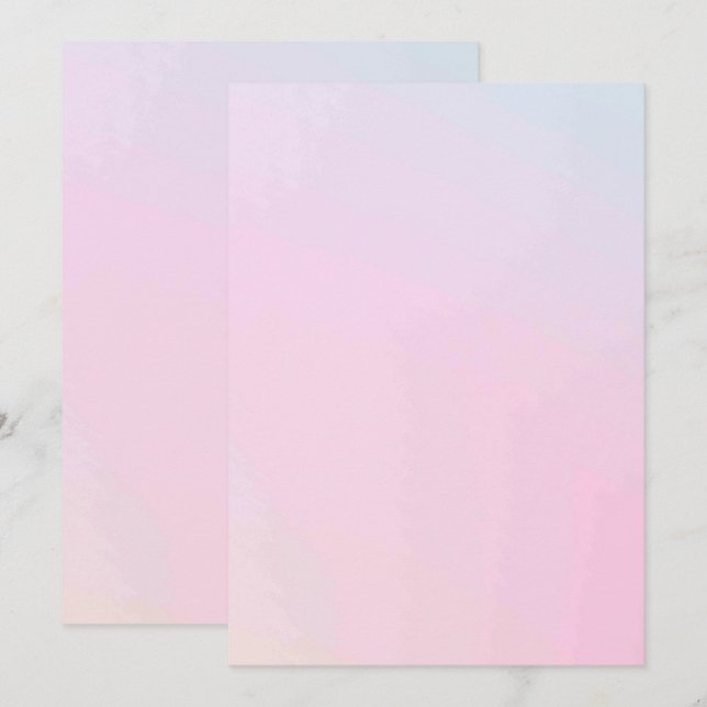 Solid Colour Flat Invitations Announcements Card (Front/Back)