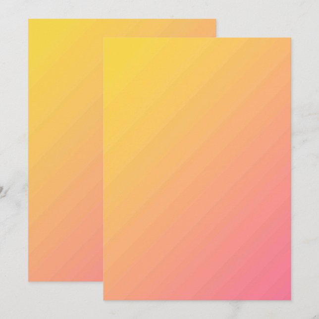 Solid Colour Flat Invitations Announcements Card (Front/Back)