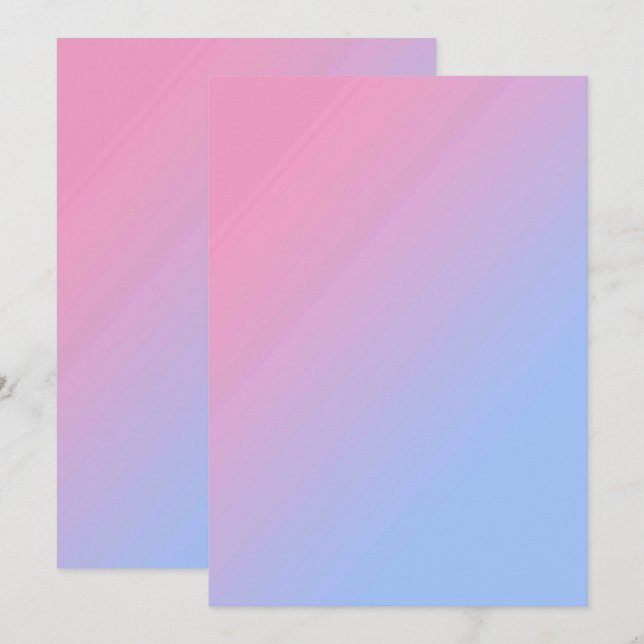 Solid Colour Flat Invitations Announcements Card (Front/Back)