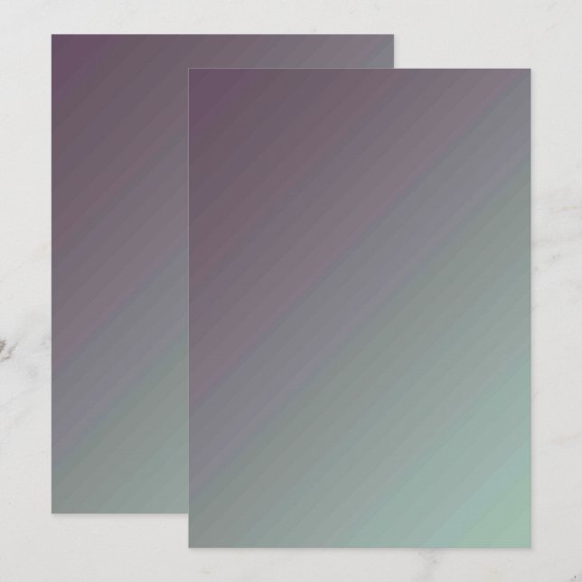 Solid Colour Flat Invitations Announcements Card (Front/Back)