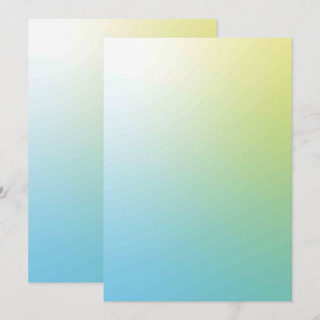 Solid Colour Flat Invitations Announcements Card (Front/Back)