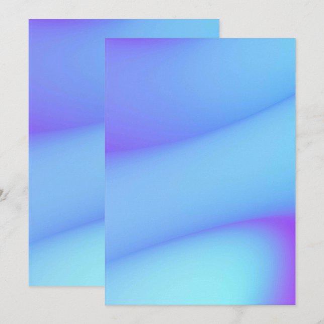 Solid Colour Flat Invitations Announcements Card (Front/Back)