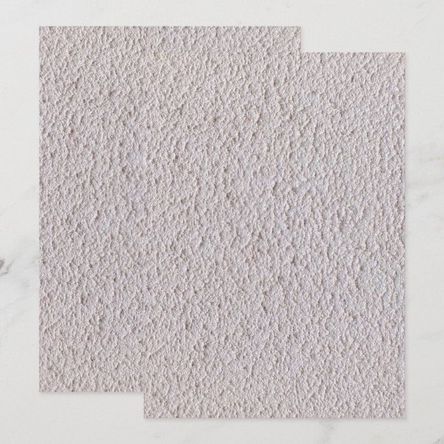 Solid Colour Flat Invitations Announcements Card (Front/Back)