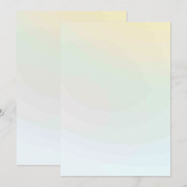 Solid Colour Flat Invitations Announcements Card (Front/Back)